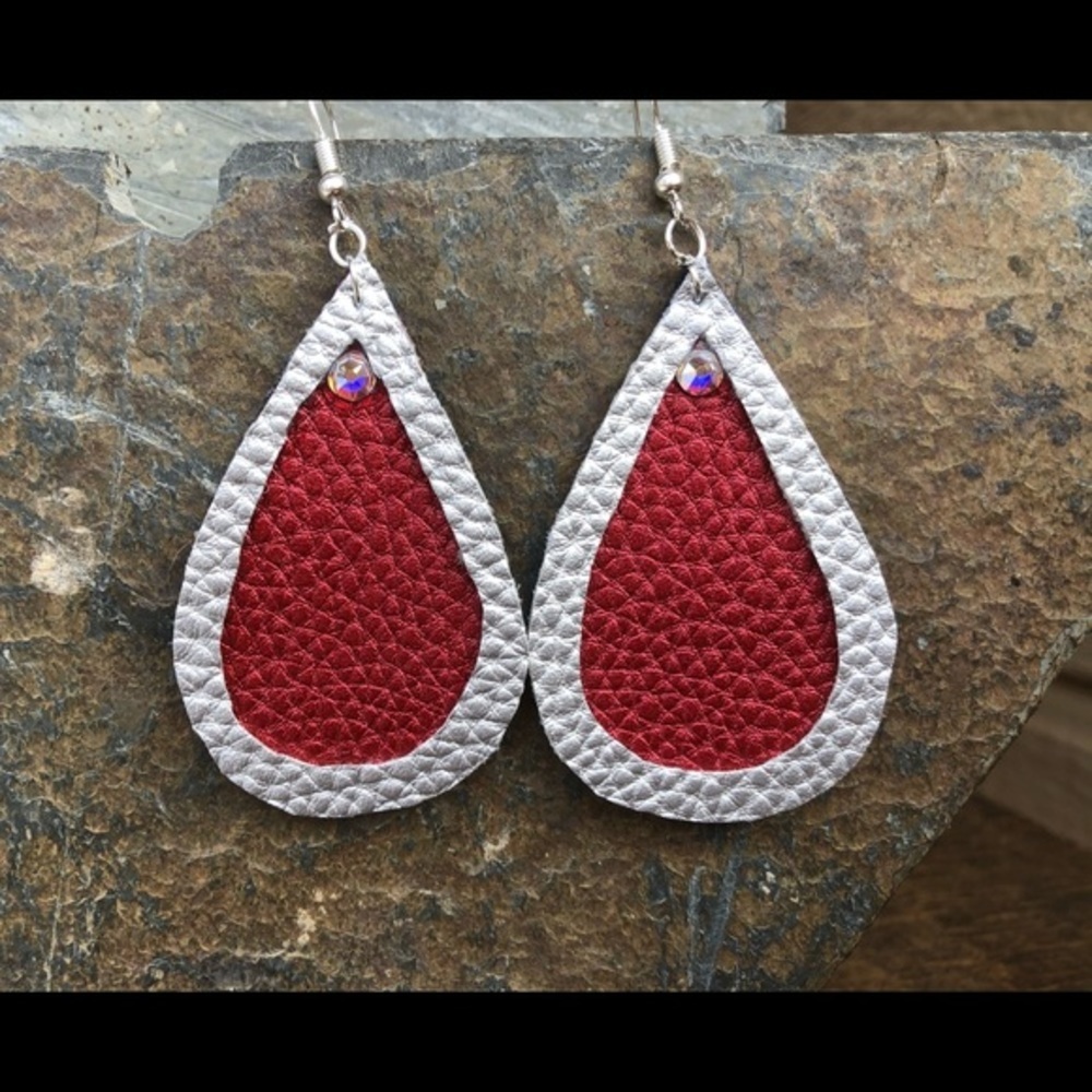 Faux Leather Earrings​